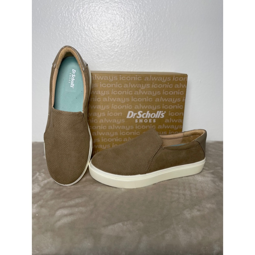 Dr. Scholls Madison Cloud Taupe Brown Slip On Sneakers Womens 8M Platform Shoes